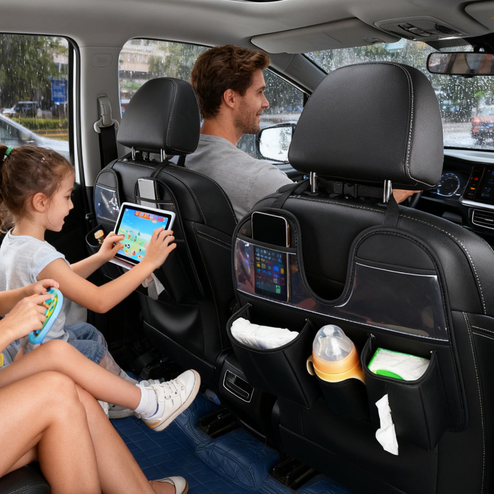 Kids Tablet With Accessories - Backseat Car Organizer With Cup Tablet