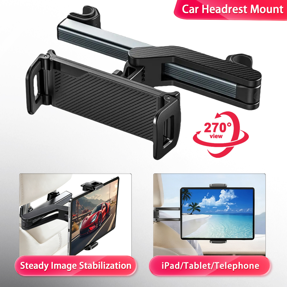 Car Accessories Tablet Holder - Upgraded Telescopic Car Rear Pillow Phone