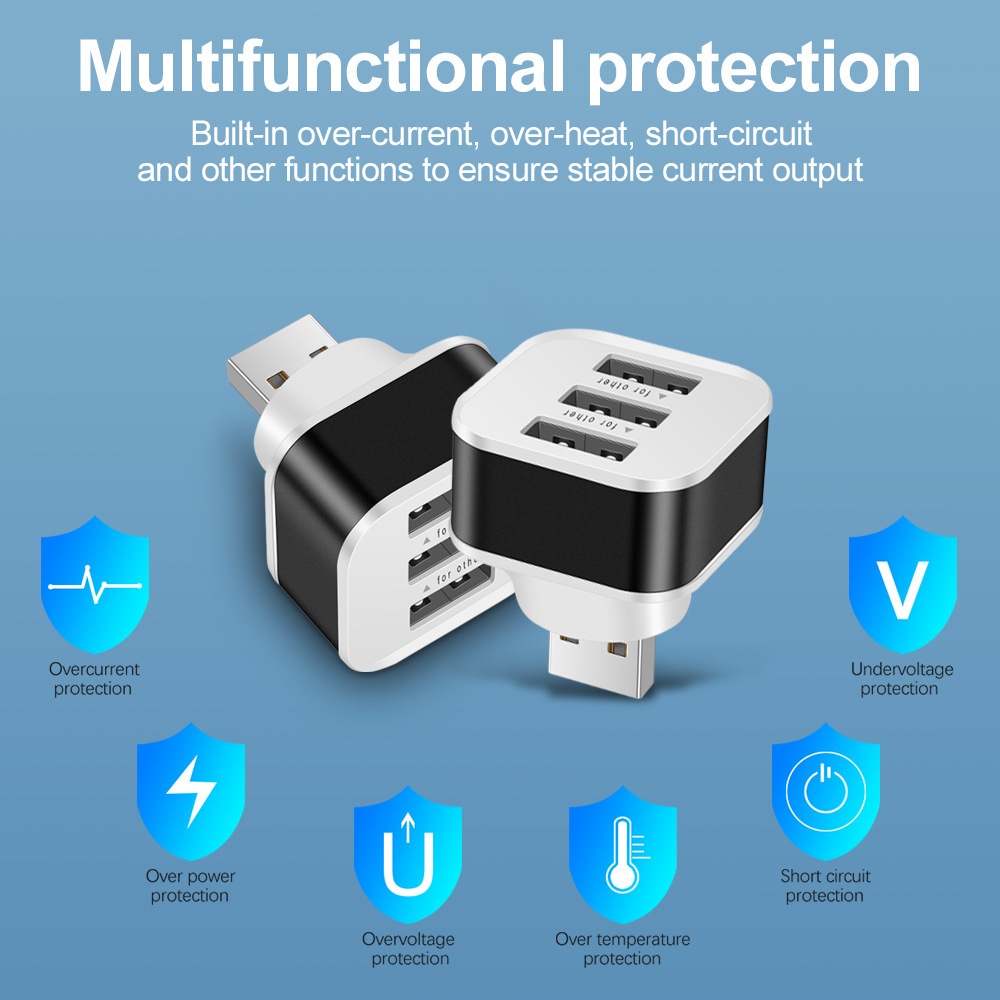 3 Port USB Slots Adaptor USB 3 - Laptop Tablet Accessories recension och pris