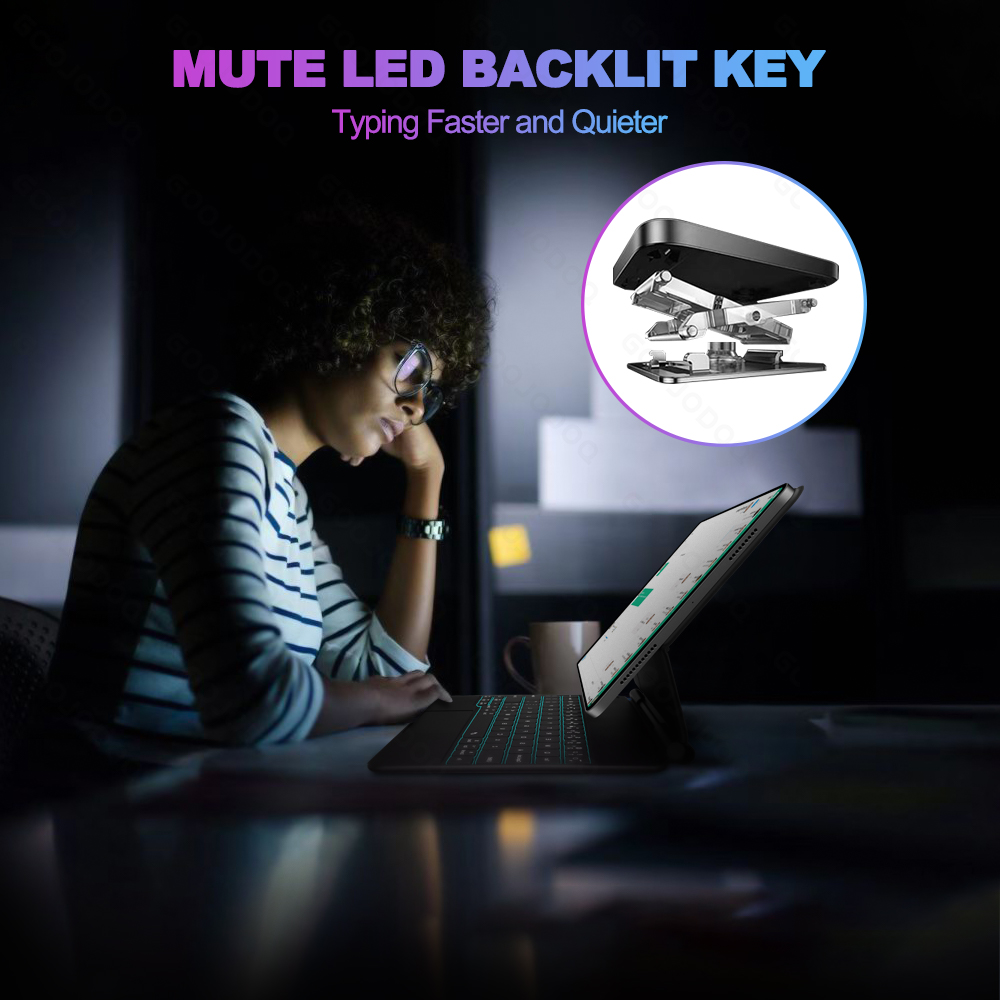 GOOJODOQ Magic Keyboard for iP - Tablet Accessories Choice Store recension och pris