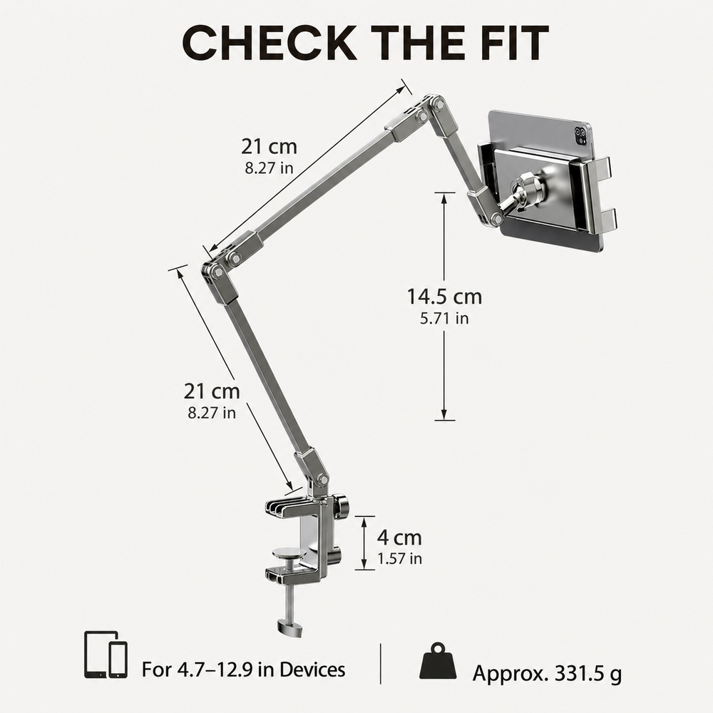 Adjustable Bed Phone Holder St - Essential Tablet Accessories recension och pris