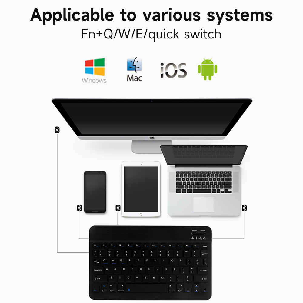 Bluetooth Keyboard for IOS And - Tablet Accessories Samsung recension och pris