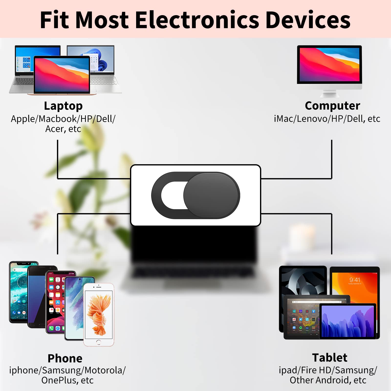 Ultra-Thin Webcam Cover Slide  - Tablet Cover Accessories recension och pris