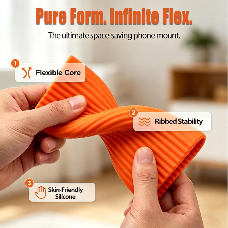 Flexible Foldable Silicone Pho - Tablet Stand Adjustable recension och pris