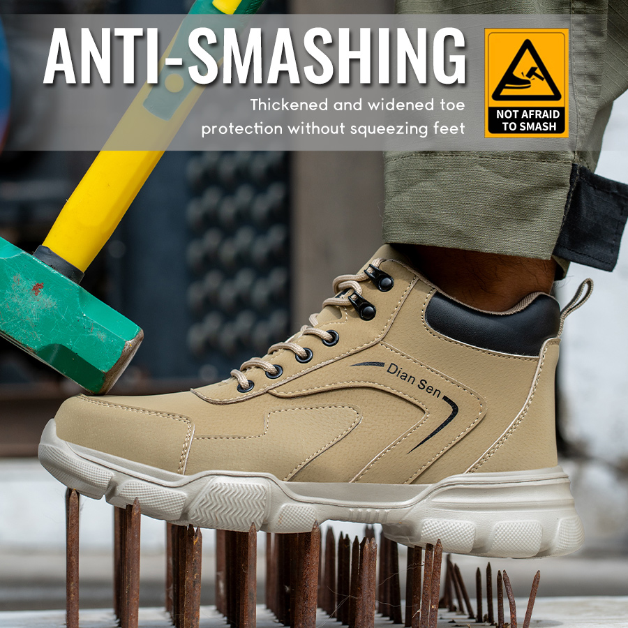 Mens Work Boots Steel Toe Shoe - Tablet Accessories Aesthetic recension och pris