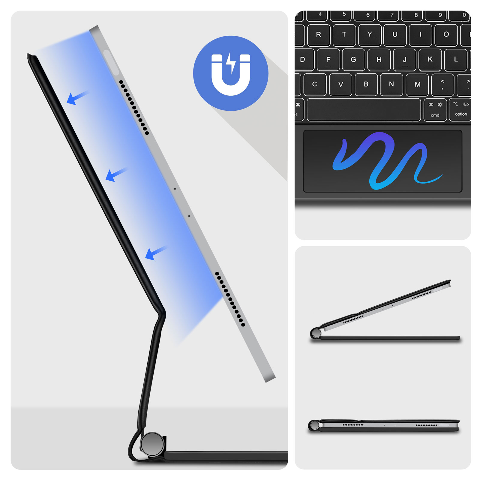 GOOJODOQ Magic Keyboard for iP - Tablet Accessories Choice Store recension och pris