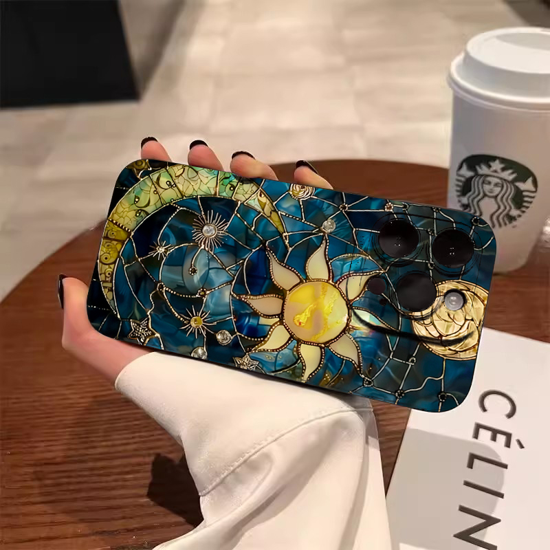 Aesthetic Sun Moon Print Phone - Tablet Accessories Aesthetic recension och pris