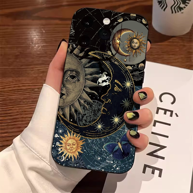 Aesthetic Sun Moon Print Phone - Tablet Accessories Aesthetic recension och pris