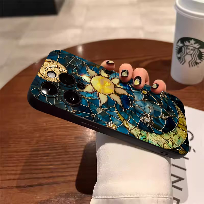 Aesthetic Sun Moon Print Phone - Tablet Accessories Aesthetic recension och pris