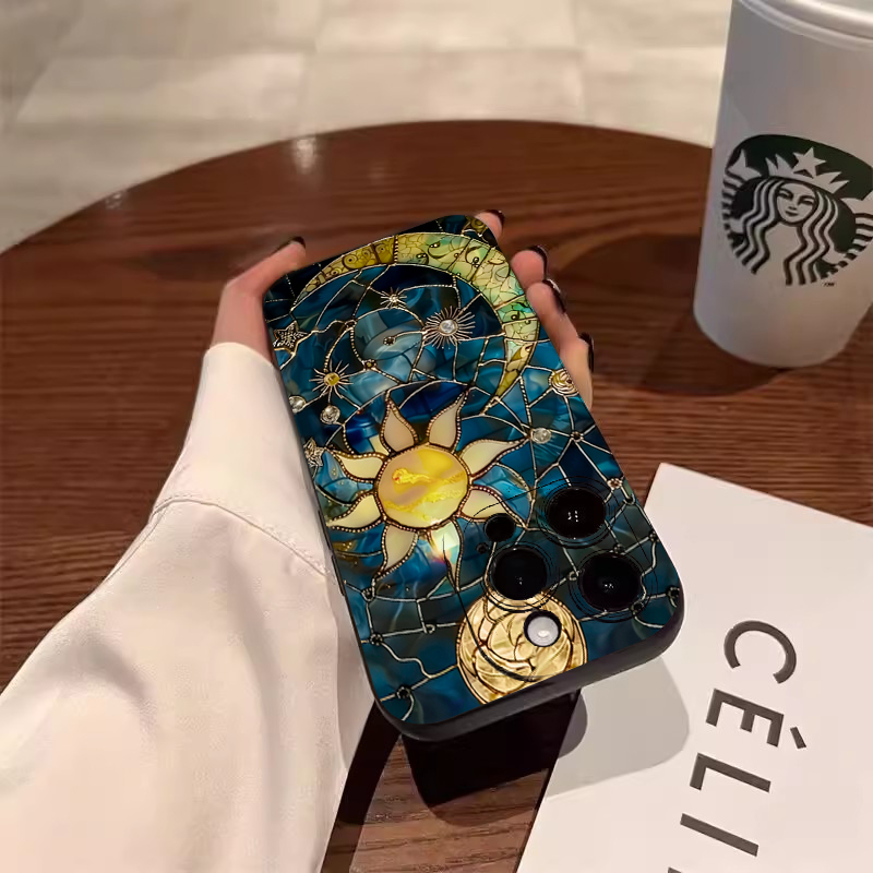 Aesthetic Sun Moon Print Phone - Tablet Accessories Aesthetic recension och pris