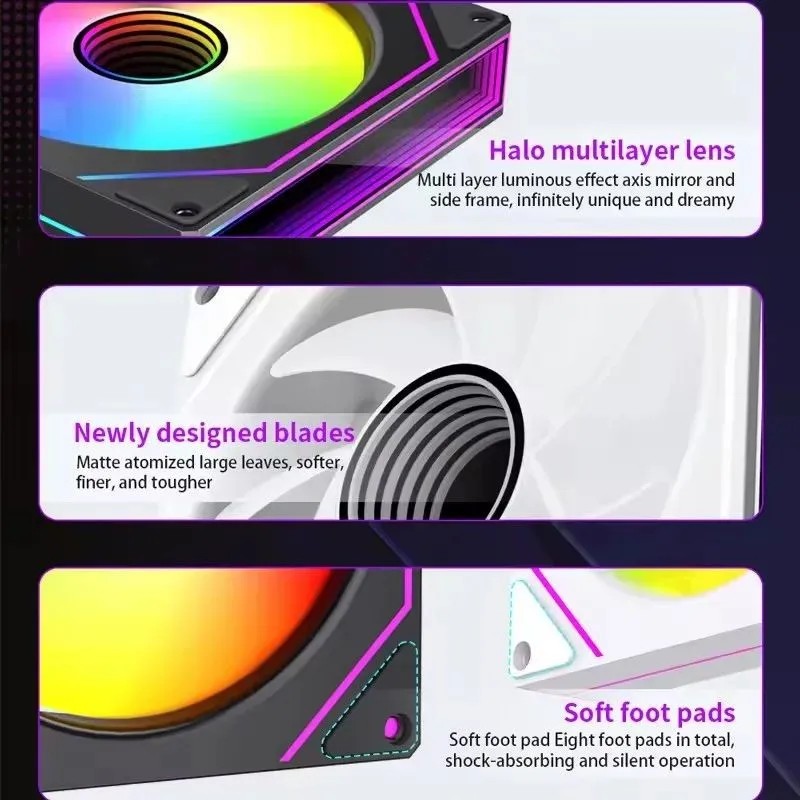 LDPCSJ Prism 7 PRO ARGB PC Cas - Tablet Accessories Aesthetic recension och pris