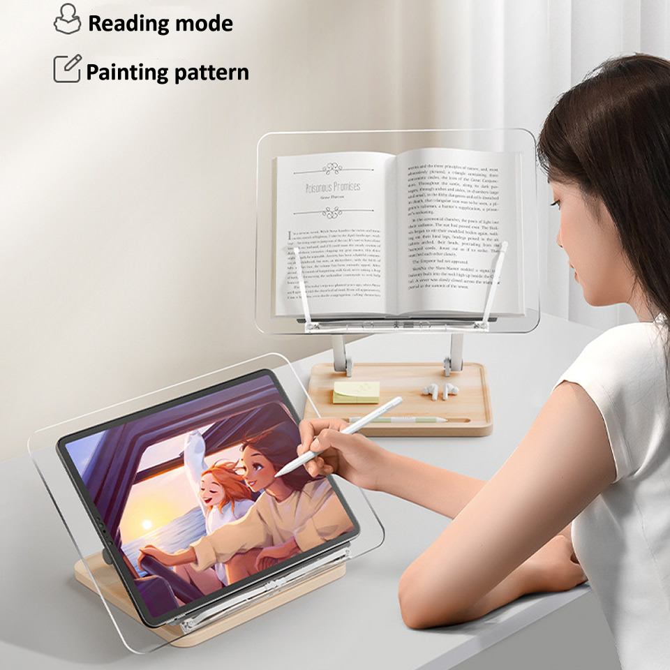 Wooden Reading Stand with Ligh - Laptop Tablet Accessories recension och pris