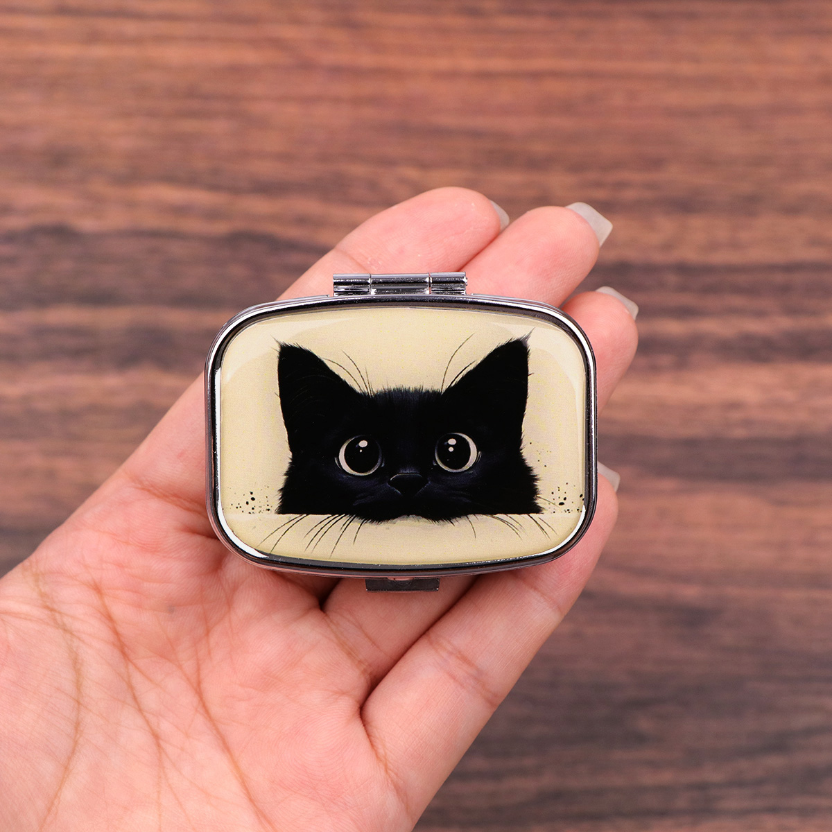 Cute Black Cat Travel Pill Org - Tablet Cute Accessories recension och pris