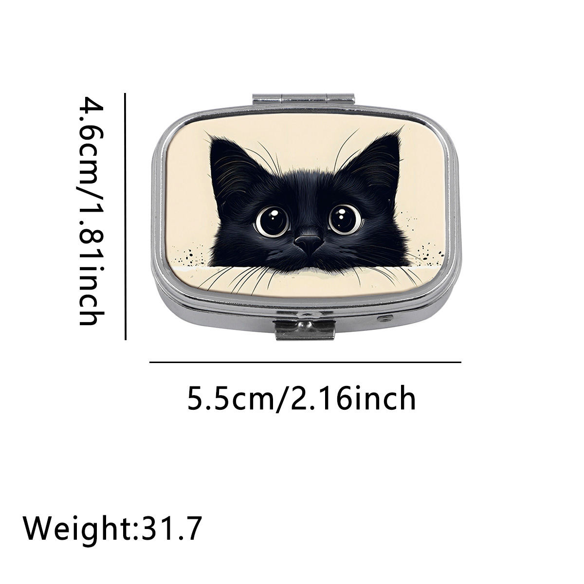 Cute Black Cat Travel Pill Org - Tablet Cute Accessories recension och pris