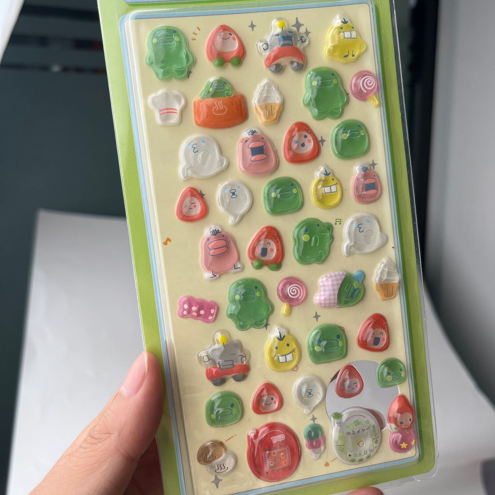 Cute Tamagotchi 3D Puffy Stick - Tablet Cute Accessories recension och pris